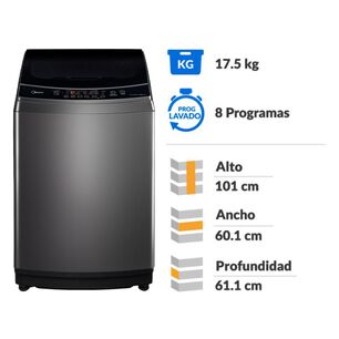 Lavadora Midea MLS-175GE04N / 17.5 Kg